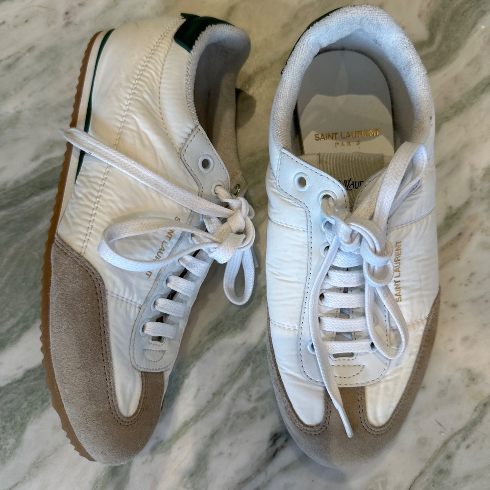 Brand new Saint Laurent white leather Sneakers - Picture 2 of 4